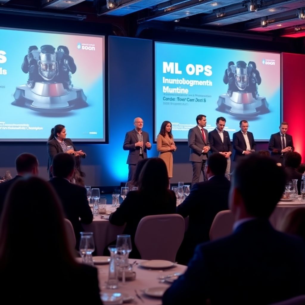Equipo ML OPS en evento tecnológico